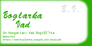 boglarka vad business card